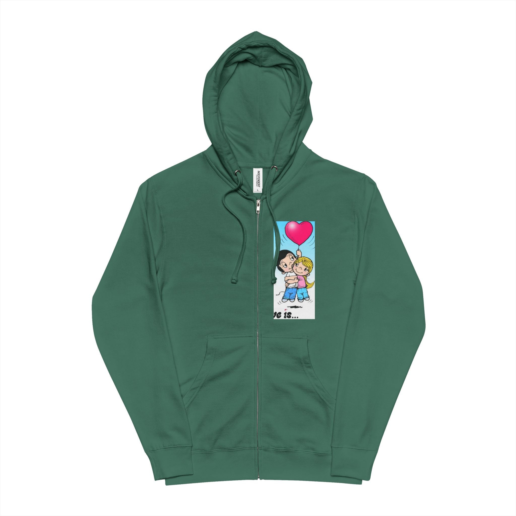 Inspirational 'Lift Your Spirits' Hoodie — Motivational Zip-Up Fleece