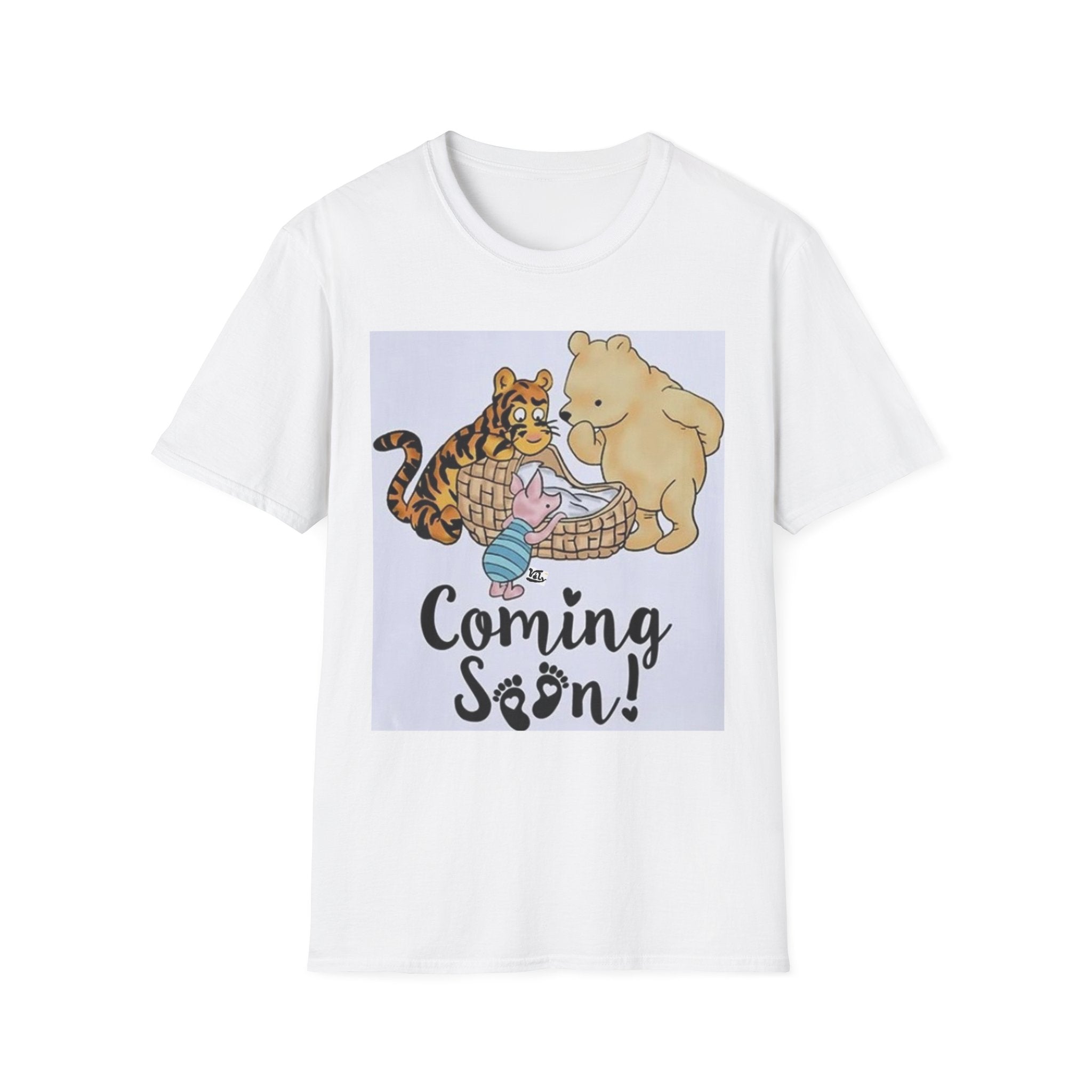 Coming Soon! Bear & Tiger Baby Announcement T-Shirt