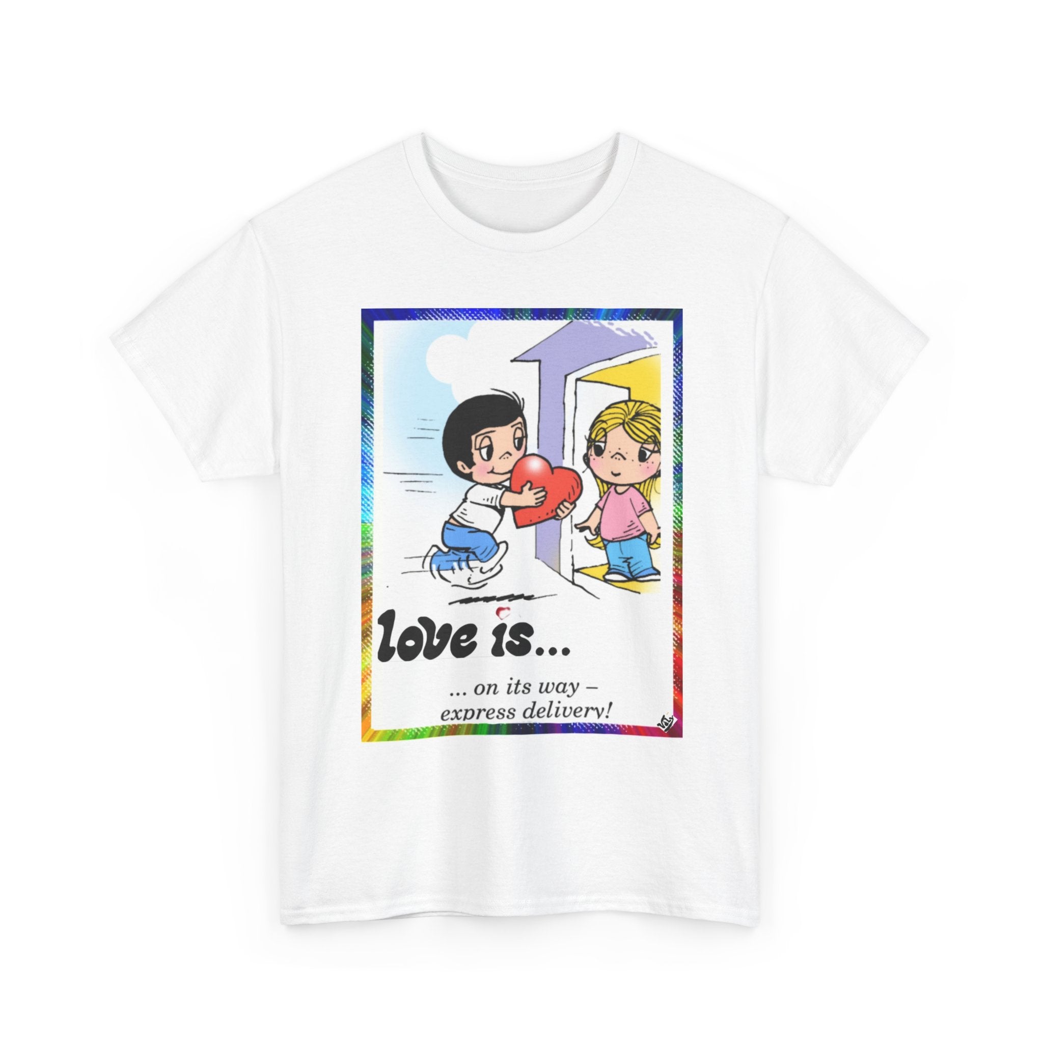 T-Shirt — "Love Is..." Retro Comic Couple Graphic Tee