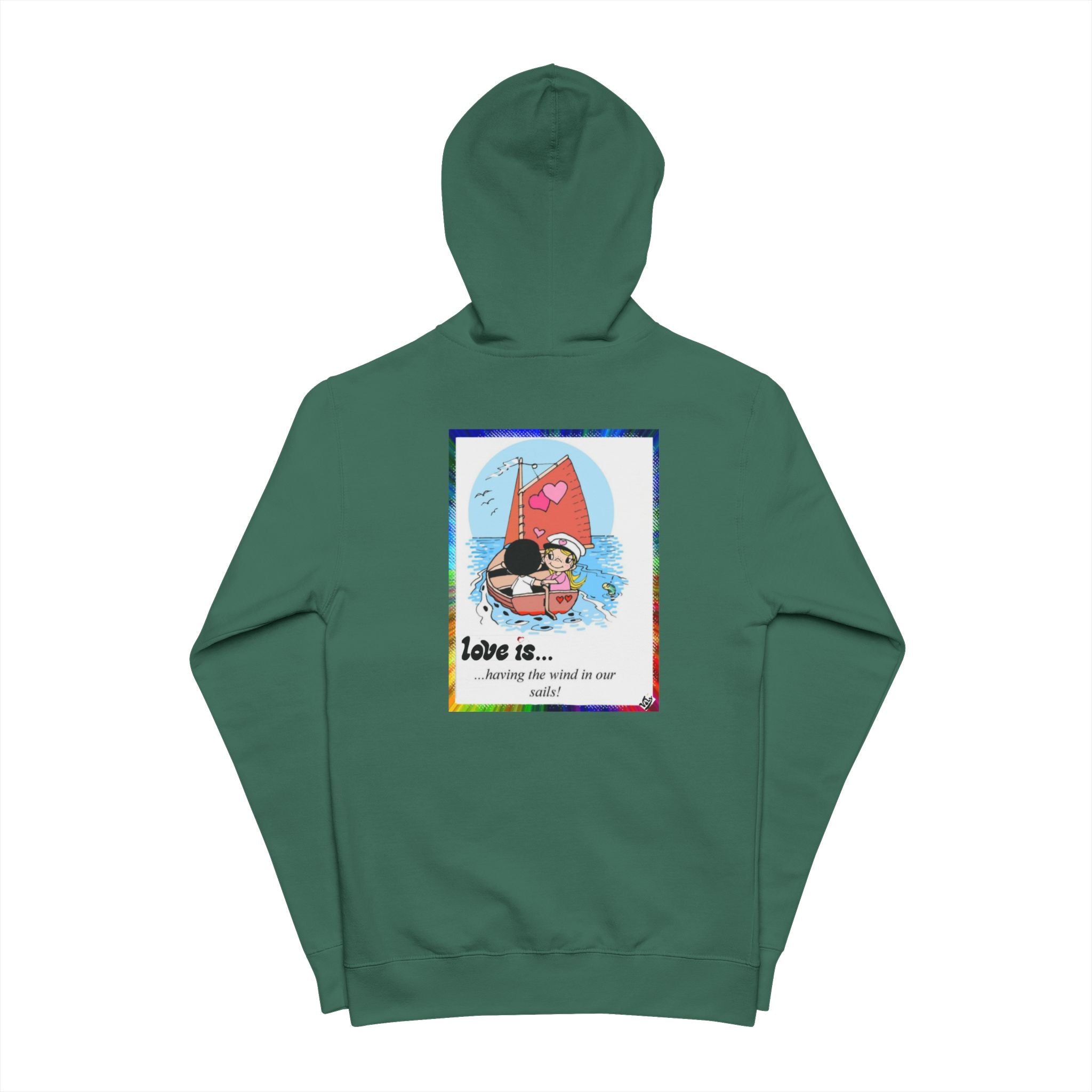 Inspirational 'Lift Your Spirits' Hoodie — Motivational Zip-Up Fleece