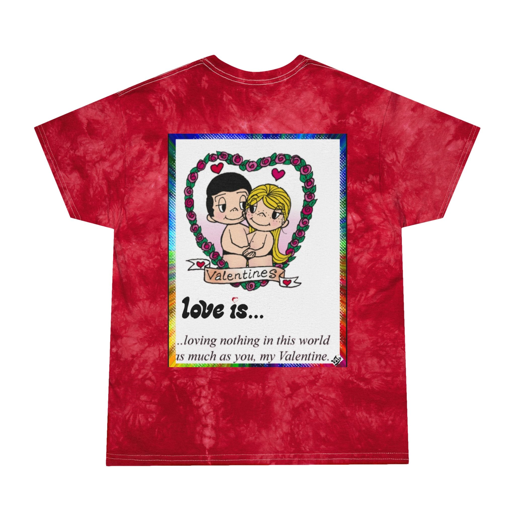 Tie-Dye Tee — "Coffee in Bed" Graphic T-Shirt